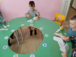 Аппликация "Знакомство с ножницами"