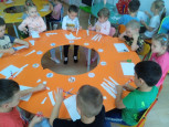 Аппликация "Знакомство с ножницами"