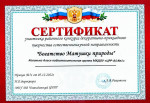 Сертификат участника районного конкурса декоративно-прикладного творчества естественнонаучной направленности "Богатство Матушки Природы".