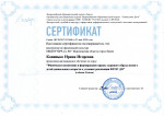 Сертификат дистанционного обучения.