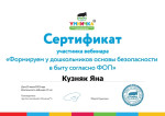 Формируем у дошкольников основы безопасности в быту согласно ФОП.