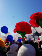 Участие в праздничной демонстрации, посвященной 1 мая