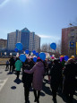 Участие в праздничной демонстрации, посвященной 1 мая