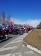 Участие в праздничной демонстрации, посвященной 1 мая