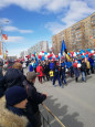 Участие в праздничной демонстрации, посвященной 1 мая