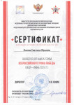 Сертификат организатора Всероссийского урока Победы