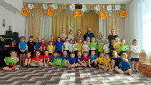 Футбольный матча между старшей и подготовительной групп (6.04.2023)