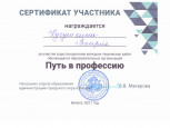 Муниципальный конкурс "Путь в профессию"