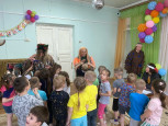 Воспитанники группы "Мультяшки" приняли участие в мероприятии, посвящённом Дню рождения А.С. Пушкина