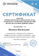 Профессиональные достижения 
