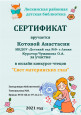 Достижения воспитанников 2021-2022 уч. год