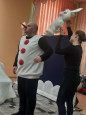 Театрализованное  представление в ДОУ "Солнце и снеговик".