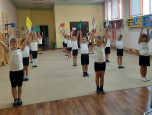 Утренняя гимнастика в подготовительных группах.