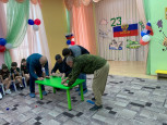 День  Защитника Отечества в подготовительных группах детского сада.