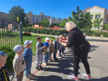 Занятие по физической культуре на  свежем воздухе во 2 младшей группе