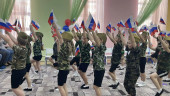 23 февраля в подготовительных группах : "Созвездие", "Затейники", "Волшебники"