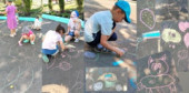 "Асфальт как холст:творческий полет юных художников"