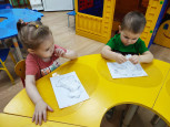 Аппликации из ваты «Шубка для Зайки»