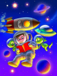 Мультфильм "Полёт в космос"