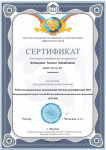Сертификат участника в международном конкурсе.