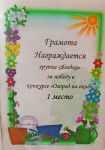 Подведены итоги "Огород на окошке". Наша группа победителем и получила 1 место.