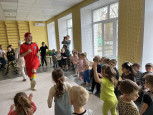 Малыши сегодня посетили театрализованное представление "Космические Приключения"