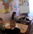 Фрагмент фронтального занятия по обучению грамоте. Тема: Звуки [з – з`] и буква Зз.