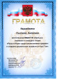 Дипломы за 1 и 2 места