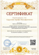 Сертификат тестирования Инклюзивное образование 2021