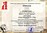 Дипломы за 1 и 2 места