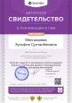 Публикации в сборниках и на сайтах