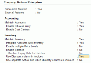 Item Wise Discount Feature in TallyPrime