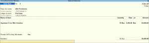 Debit Note in TallyPrime