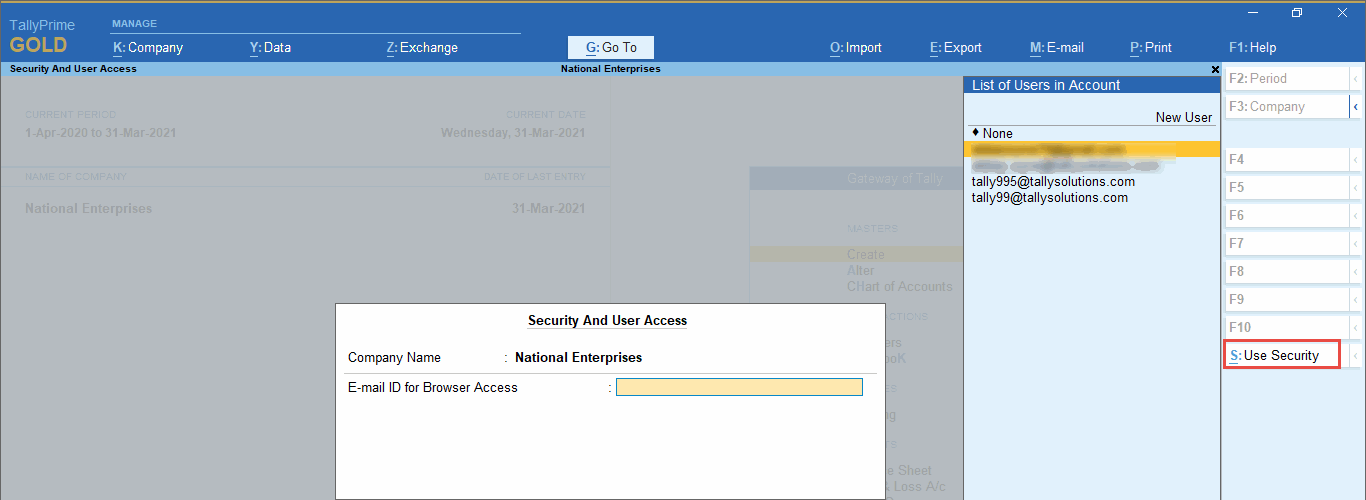 Connect Company to View TallyPrime Reports in Browser