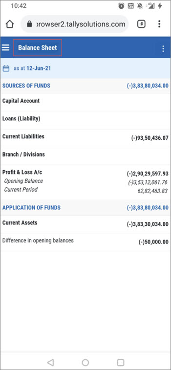 Tap on the Report Title to Navigate Back to List of Reports