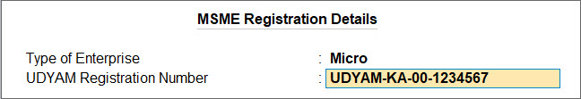 msme ledger