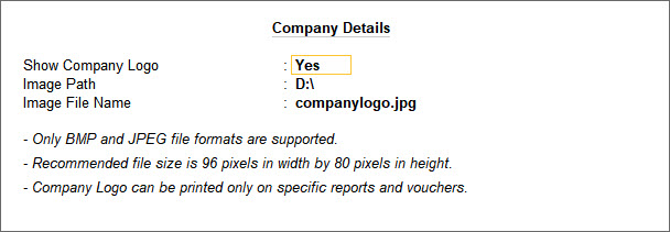 Print company logo