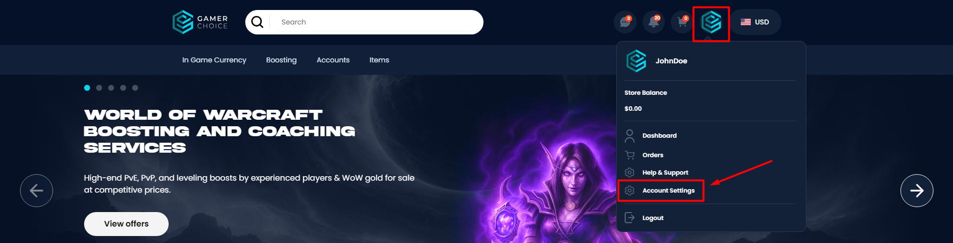 Account Settings