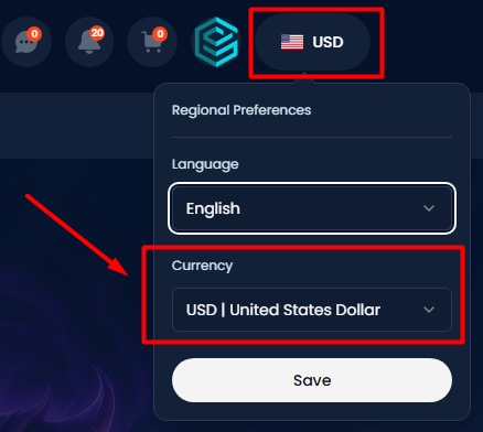 Currency Setting