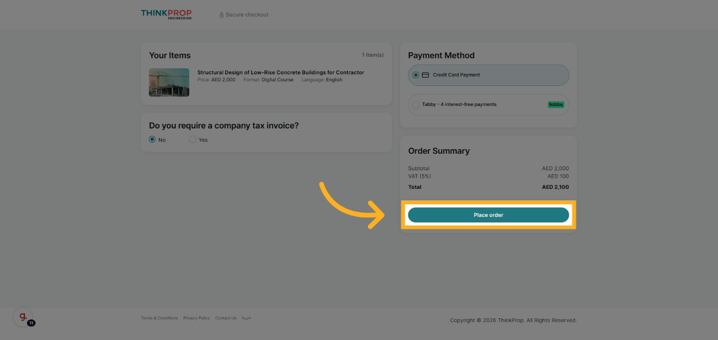 Step 6 — your cart