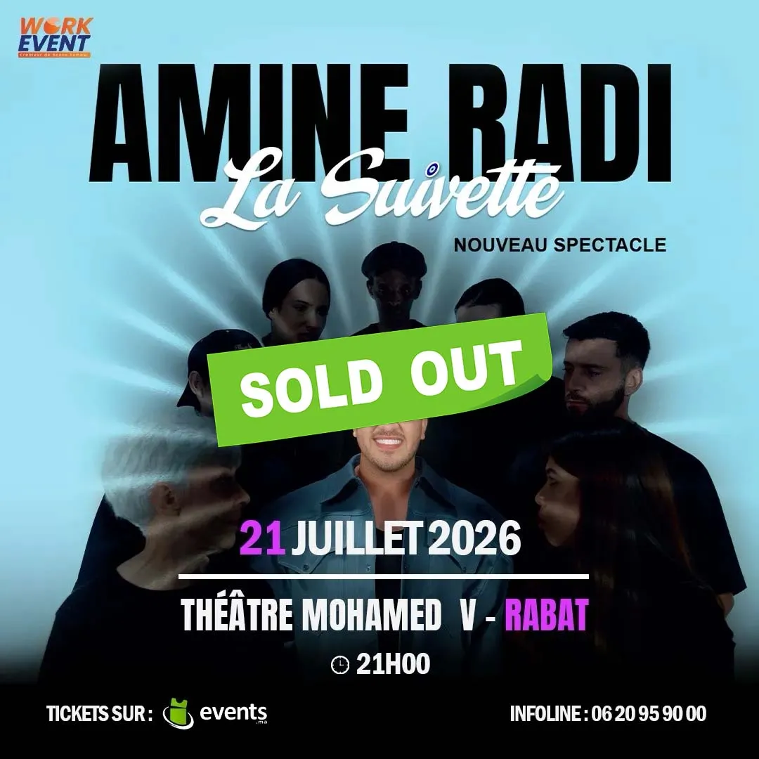 Amine Radi dans La suivette à Rabat (Nouveau spectacle)