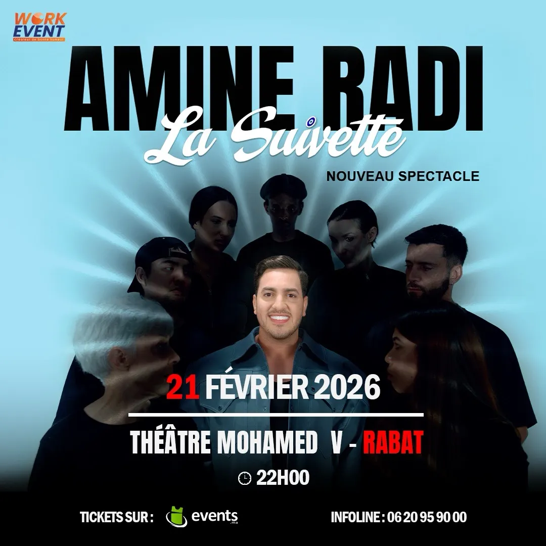 Amine Radi dans La suivette à Rabat (Nouveau spectacle)