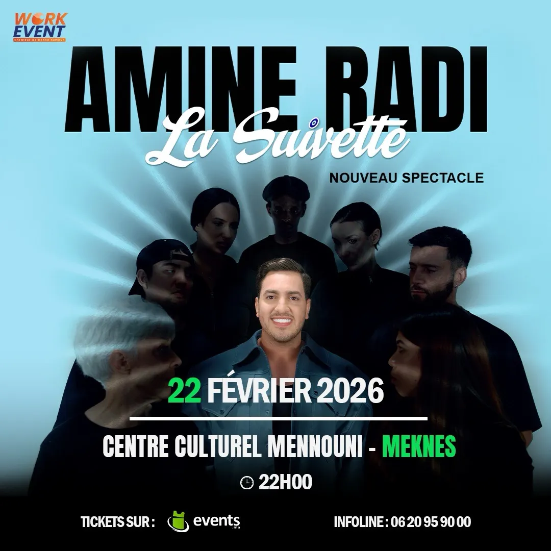 Amine Radi dans La suivette à Meknes (Nouveau spectacle)