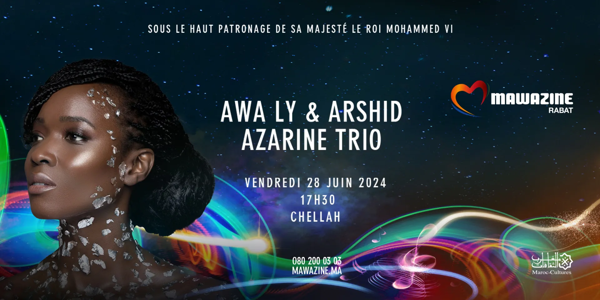 AWA LY & ARSHID AZARINE TRIO- Mawazine Rythmes du Monde