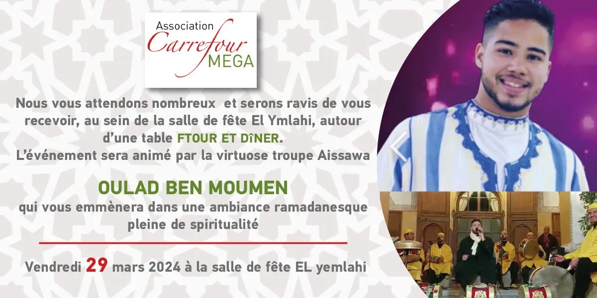 Issawa Ftour Caritatif avec la troupe ISSAWA - Billetterie Maroc et Afrique
