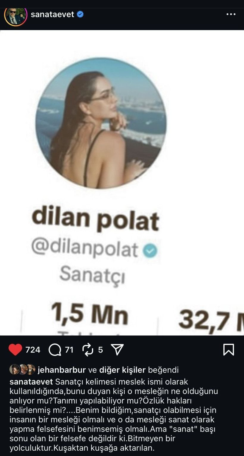 tamer levent ten dilan polat a sanatci cikisi