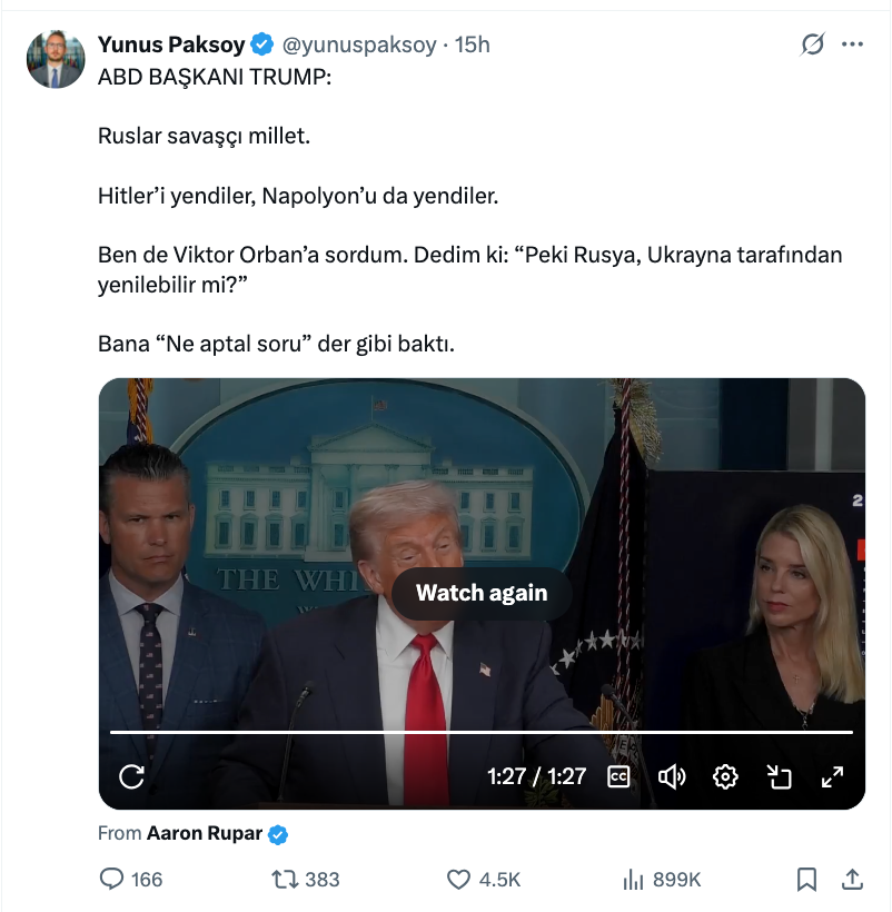 trump in ukrayna savasi aciklamasi gundem oldu orban a sordum