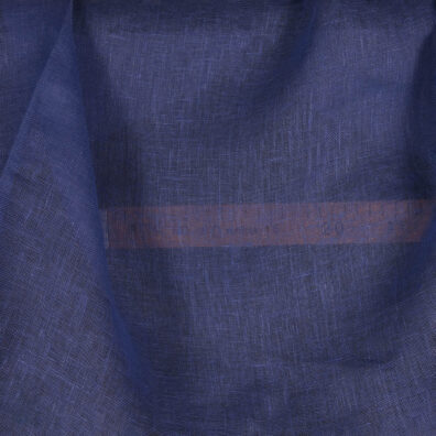 Linstoff i blå farge, gjennomsiktig.