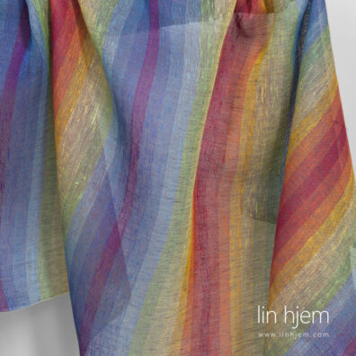 Stripete regnbue linstoff.