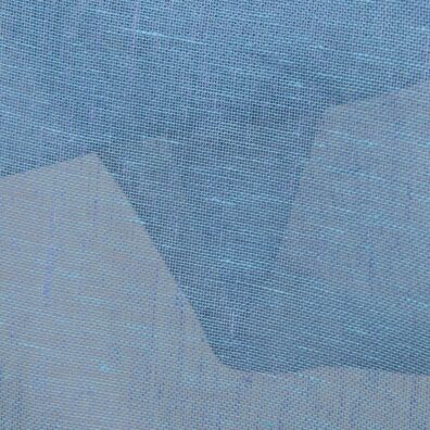100% lin i himmel blå farge, gjennomsiktig.